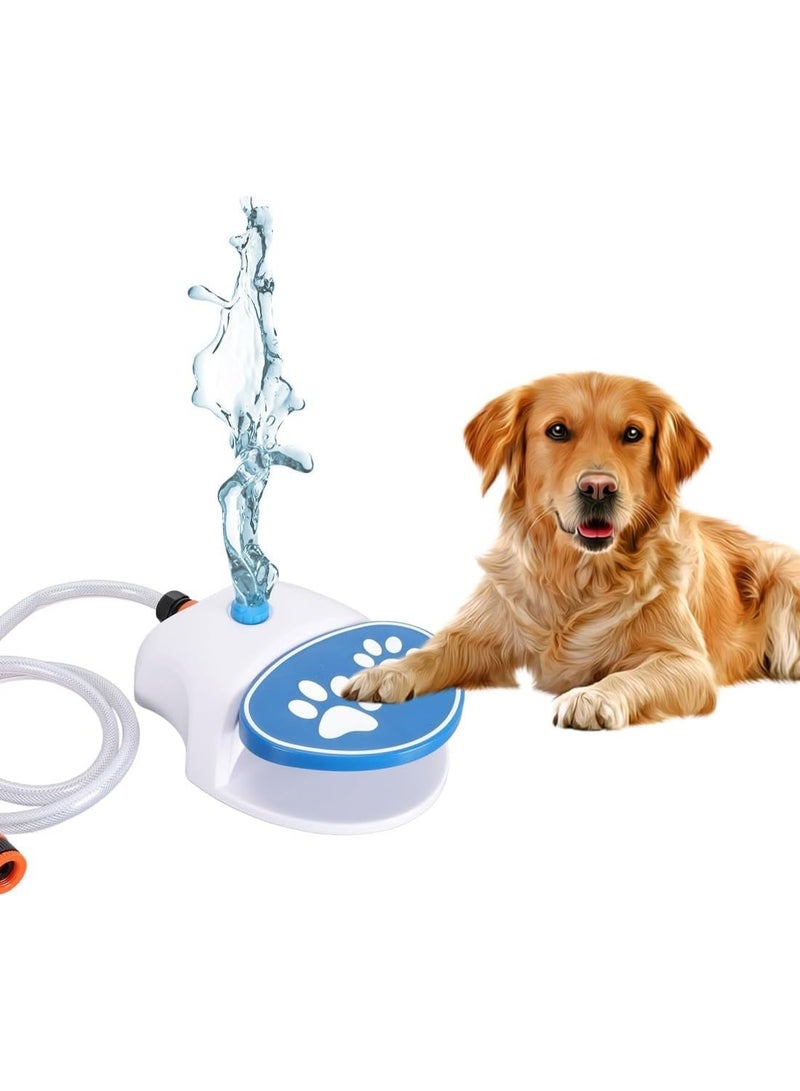 سيوسي Step-On Outdoor Pet Water Fountain, Automatic Dog Water Dispenser System with Fresh Flow Technology, Durable Pedal-Activated Drinking Toy for Large/Small Dogs, Weather-Resistant (Easy Clean) - Image 1